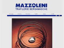 Tablet Screenshot of mazzoleni.it